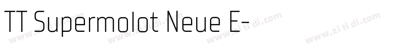 TT Supermolot Neue E字体转换